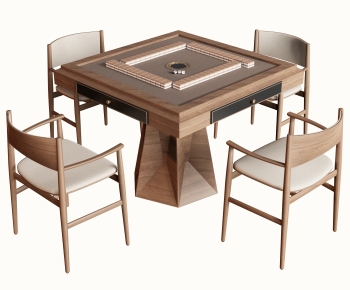 Modern Mahjong Tables And Chairs-ID:152596007