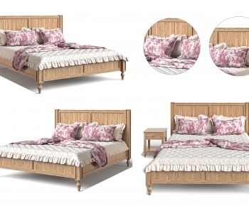American Style Double Bed-ID:792490963