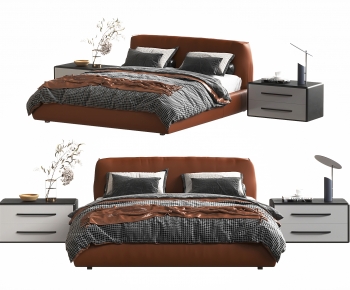 Modern Double Bed-ID:569036961