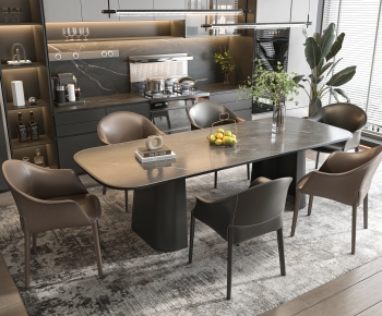 Modern Dining Table And Chairs-ID:931164038