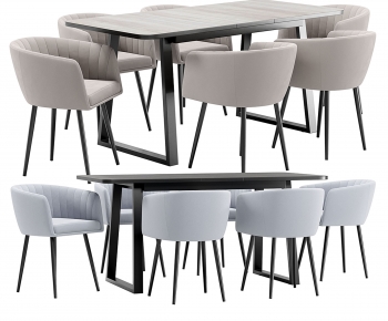 Modern Dining Table And Chairs-ID:915677073