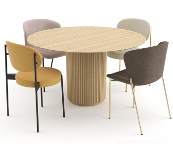 Modern Dining Table And Chairs-ID:854588038