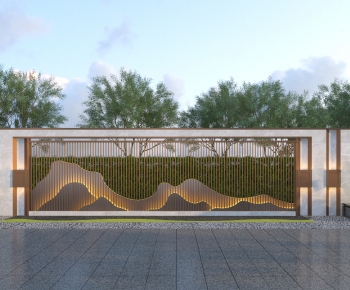 New Chinese Style Landscape Wall-ID:244658951
