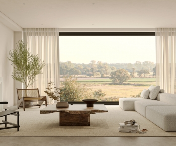 Wabi-sabi Style A Living Room-ID:173530638
