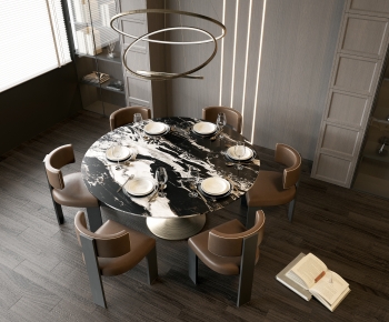 Modern Dining Table And Chairs-ID:805185086
