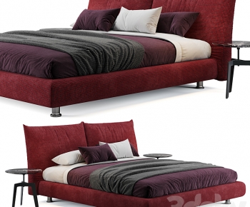 Modern Double Bed-ID:428906925