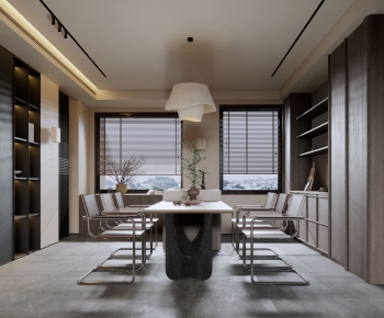 Modern Wabi-sabi Style Dining Room-ID:407012947
