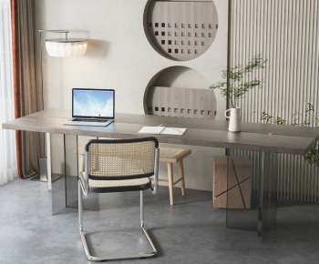 Modern Office Desk And Chair-ID:836193084