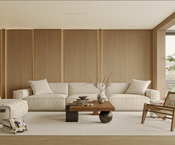 Modern Wabi-sabi Style A Living Room-ID:795056104