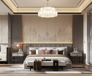 New Chinese Style Bedroom-ID:719499114