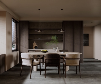 Modern Wabi-sabi Style Dining Room-ID:368746047