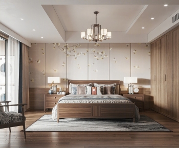 Chinese Style Bedroom-ID:290945056