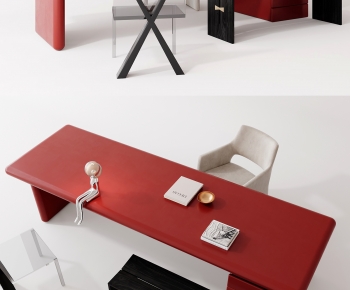 Modern Computer Desk And Chair-ID:285399051