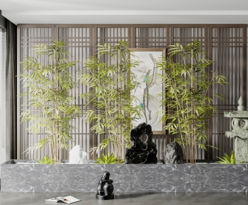 New Chinese Style Plant Landscaping-ID:412034033