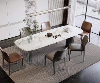 Modern Dining Table And Chairs-ID:147034885