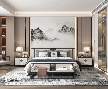 New Chinese Style Bedroom-ID:647360095