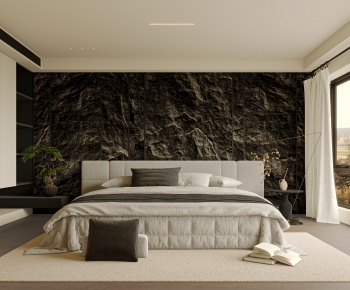 Modern Wabi-sabi Style Bedroom-ID:762265921