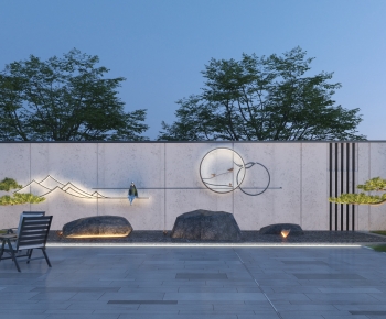 New Chinese Style Landscape Wall-ID:612878088