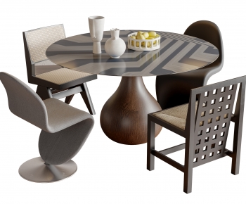 Modern Dining Table And Chairs-ID:658679015