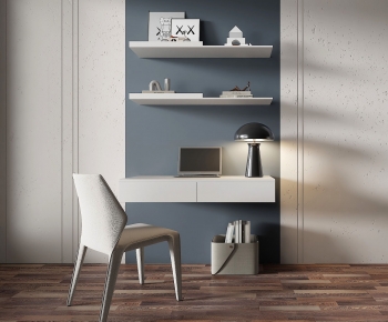 Modern Computer Desk And Chair-ID:538724909