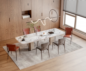 Modern Dining Table And Chairs-ID:544873951