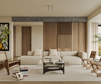 Wabi-sabi Style A Living Room-ID:903759963