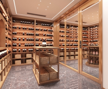 Modern Wine Cellar/Wine Tasting Room-ID:709887035