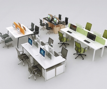 Modern Office Desk And Chair-ID:935384043