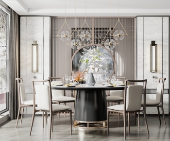 New Chinese Style Dining Room-ID:992448098