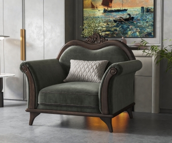 American Style Single Sofa-ID:427963028