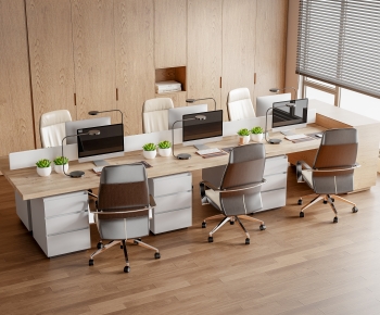 Modern Office Desk And Chair-ID:897058013
