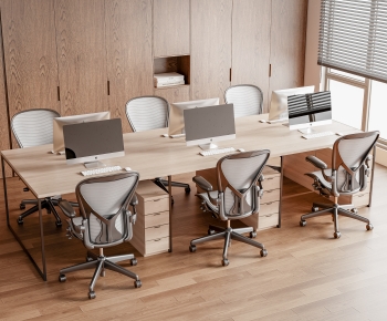 Modern Office Desk And Chair-ID:562403921