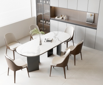 Modern Dining Table And Chairs-ID:229079748