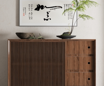 Wabi-sabi Style Side Cabinet/Entrance Cabinet-ID:771380905