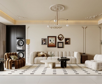 French Style A Living Room-ID:777678974
