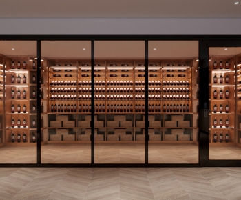 Modern Wine Cellar/Wine Tasting Room-ID:779433019