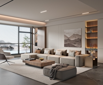 Modern A Living Room-ID:193692922