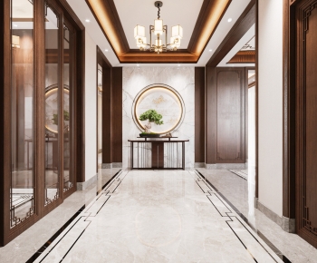 New Chinese Style Hallway-ID:115417964