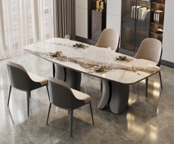 Modern Dining Table And Chairs-ID:154923925
