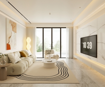 Modern Wabi-sabi Style A Living Room-ID:318164117