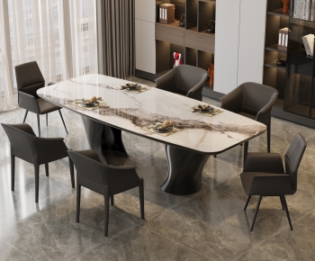 Modern Dining Table And Chairs-ID:776902919