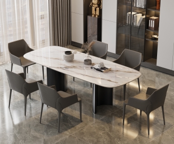 Modern Dining Table And Chairs-ID:700526958