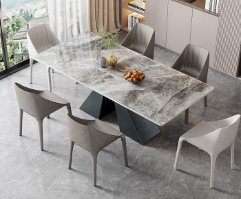 Modern Dining Table And Chairs-ID:443052052