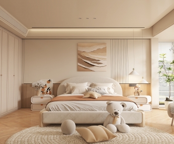 Modern Wabi-sabi Style Bedroom-ID:624667885
