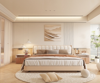 Modern Wabi-sabi Style Bedroom-ID:931361914