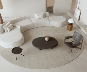 Modern Wabi-sabi Style Sofa Combination-ID:158109779