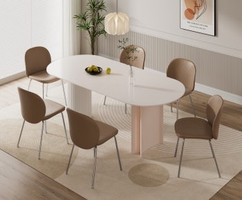 Modern Dining Table And Chairs-ID:401967053