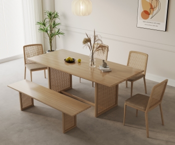 Modern Dining Table And Chairs-ID:129529958