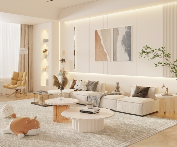 Modern Wabi-sabi Style A Living Room-ID:405894995