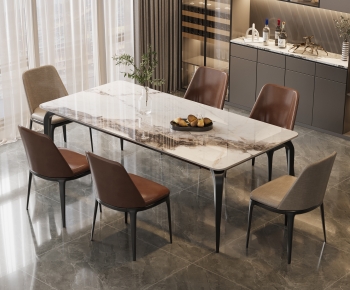 Modern Dining Table And Chairs-ID:528661011
